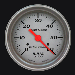 1032P6K - TACOMETRO 6000R.80MM - PLATA